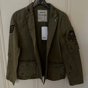 Zadig &Voltaire Virgina Grunge Military Jacket